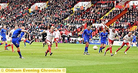 shoot on sight: Curtis Main was a positive for Athletic in the disappointing defeat at Bramall Lane on Saturday.