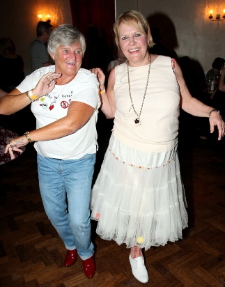 Denise Fletcher and Katherine Clift on the dance floor.