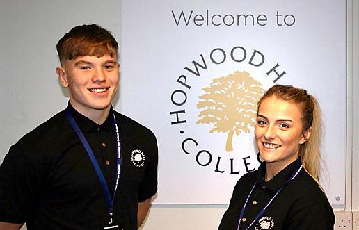 Oldham students Gemma Knight and Billy Barnes