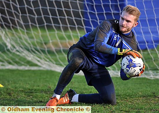 JOEL COLEMAN . . . the young goalkeeper will learn from his mistakes, says Athletic boss John Sheridan. 