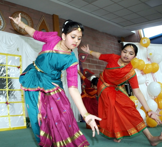 Hiral Kalayan and Mahi Rami of the Nrtya Jyoti dance group were just two of the dancers at the Indian Association Centre event