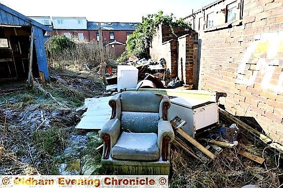 BLIGHT on the borough: rubbish dumped on land in Clarksfield