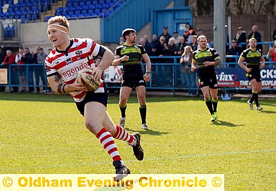 A SMILING Richard Lepori puts Oldham on the board.