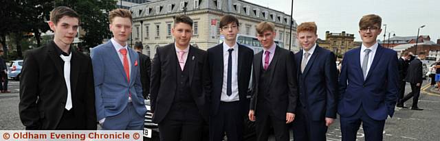 DAPPER . . .  the boys in their sharp suits
