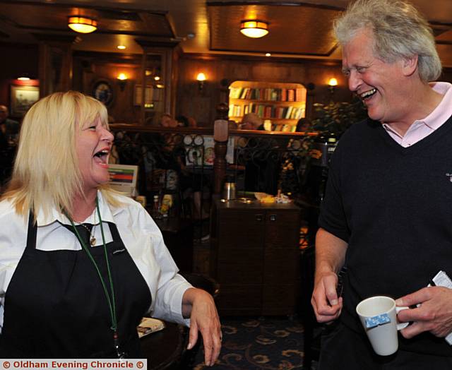 Tim Martin and bar associate Wendy Thorpe.