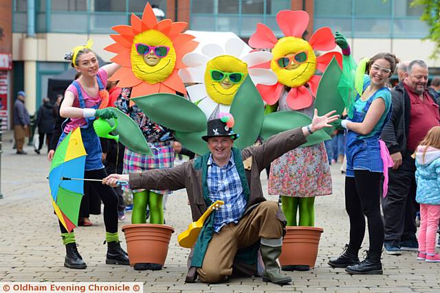 Oldham Flower Festival. Oldham Theatre entertain