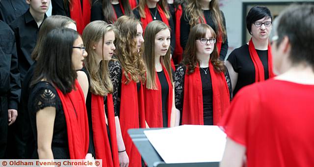 THE Oldham youth choir in full voice