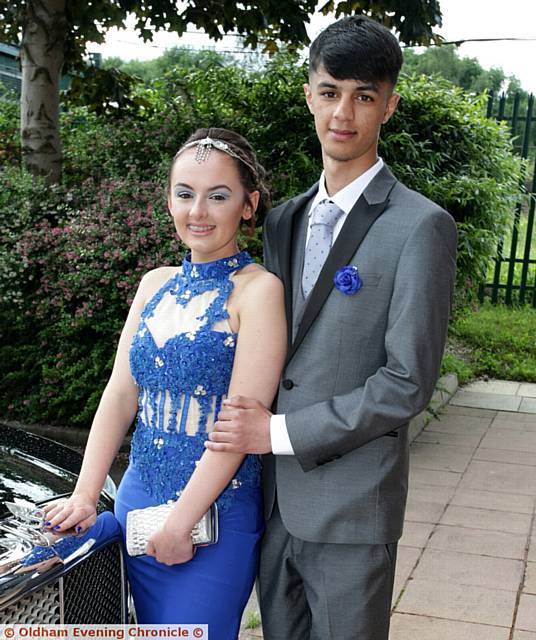 GREAT gown, sharp suit . . . Savanna Scoggins and Jamal Saleem