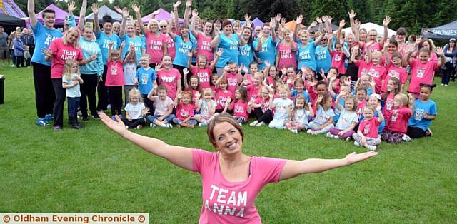 ANNA Kirkpatrick leads the way as Anna's Dance entertain the crowd