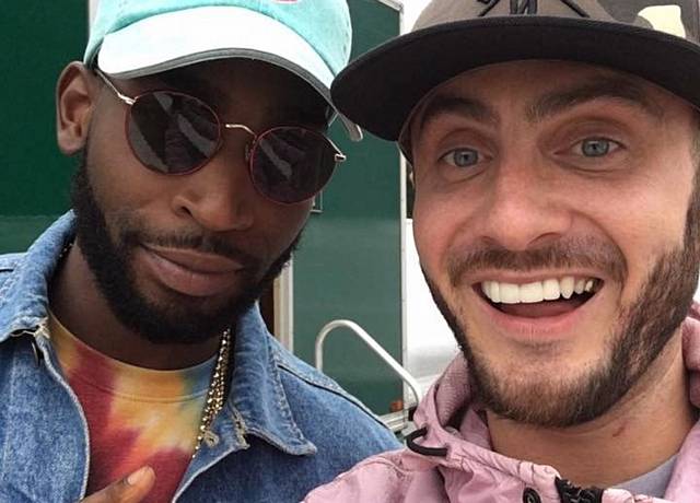 QUICK trim . . . Danny with Tinie Tempah