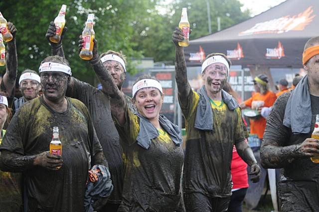 Chadderton Park Cerebral Palsy coaches and parents take on the Tough Mudder Half to raise money for the team. Pic by parent Matthew Palmer