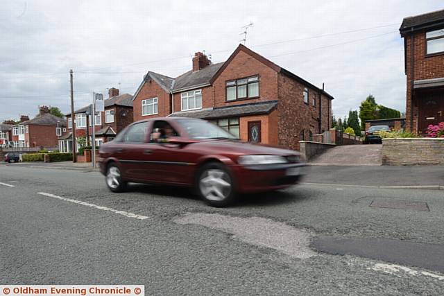 HOLE lot of trouble . . . these potholes on Lord Lane, Failsworth, helped make the borough the most complained about town for road repairs in Greater Manchester