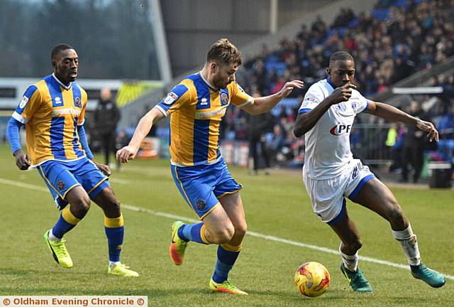 FLYING FANE: Athletic midfield man Ousmane Fane charges down the left wing. 
