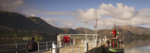 Ullswater Steamer Western Belle at Pooley Bridge Pier