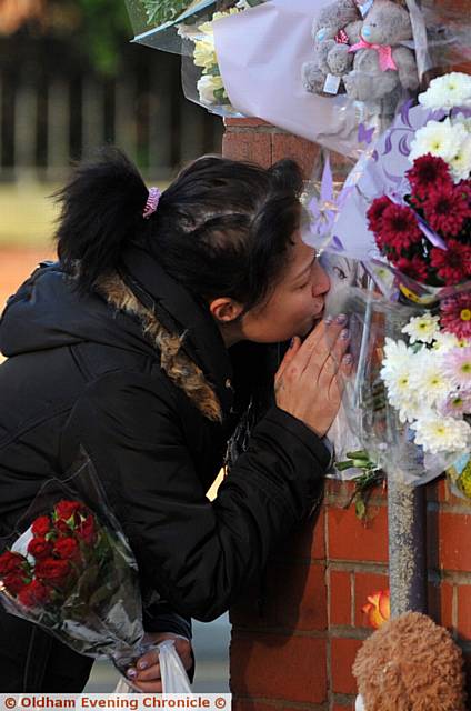 EMOTIONAL scenes at the Ashton Road location.