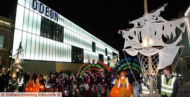 THE parade outside the new Odeon cinema complex