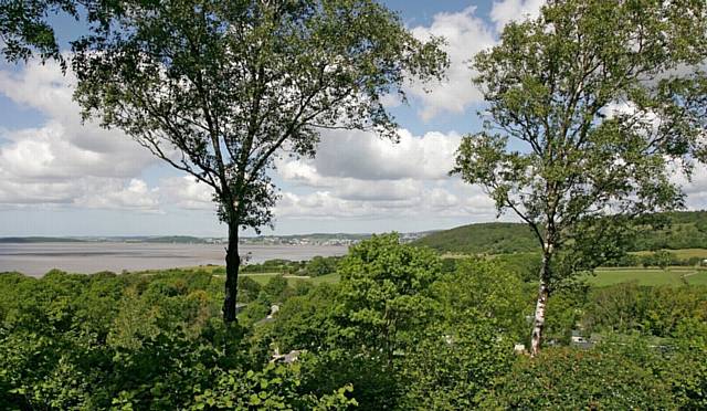 View of Morecambe Bay from Silverdale Holiday Park.