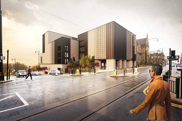 the new designs for the Oldham Coliseum Theatre