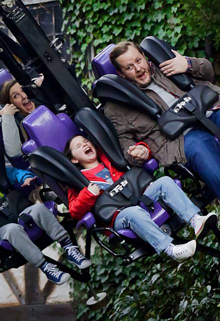 TAHLIA Cooper in an advert for The Sun newspaper at Chessington World of Adventures    