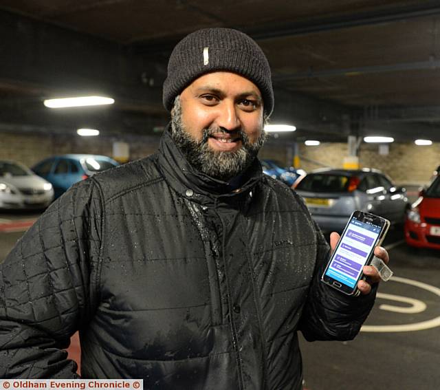 Asif Lohdi with his Metrolink app.