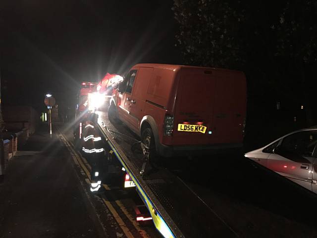 THIS red Ford transit van is understood to have been involved in a theft on Sunday