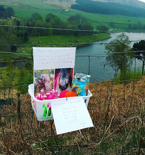 THE box of dog treats left at Dovestone.