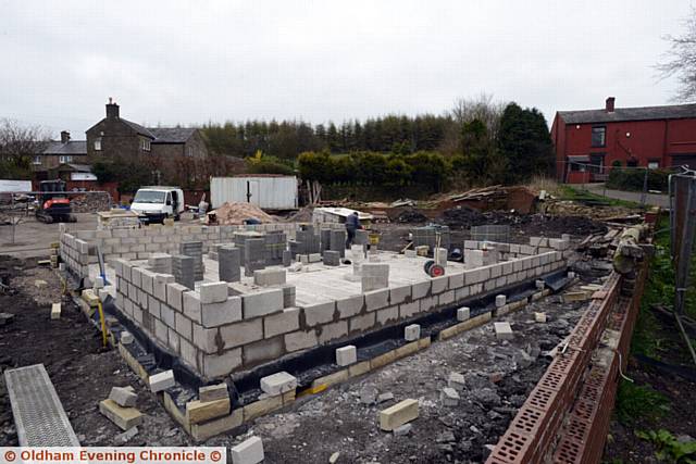 Housing development on the site of the former Neighbour's Chef Restaurant, Moorside.