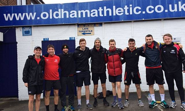 THE team prepares to set off from Athletic's ground