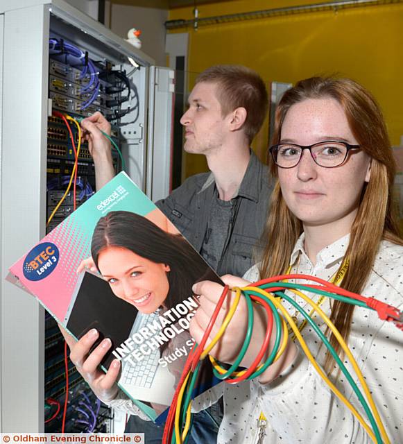 LEFT to right:Marius Topham (21) and Nadine Fritzen (18)
