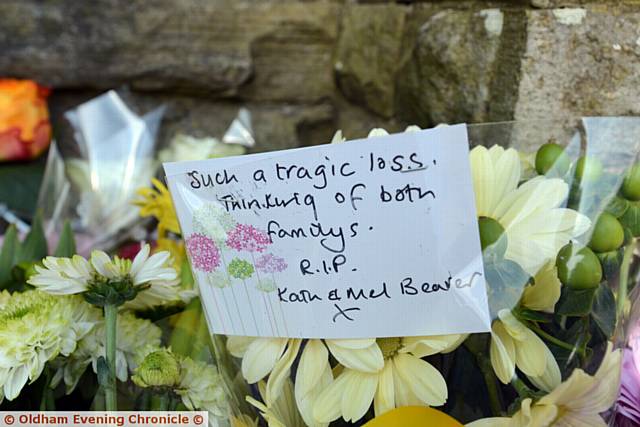 TRAGIC loss . . . and one of many messages of support