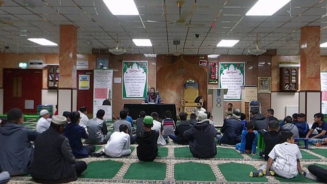 Sleepover event at Greengate Mosque where boys were taught about modern-day problems including extremism and online grooming.