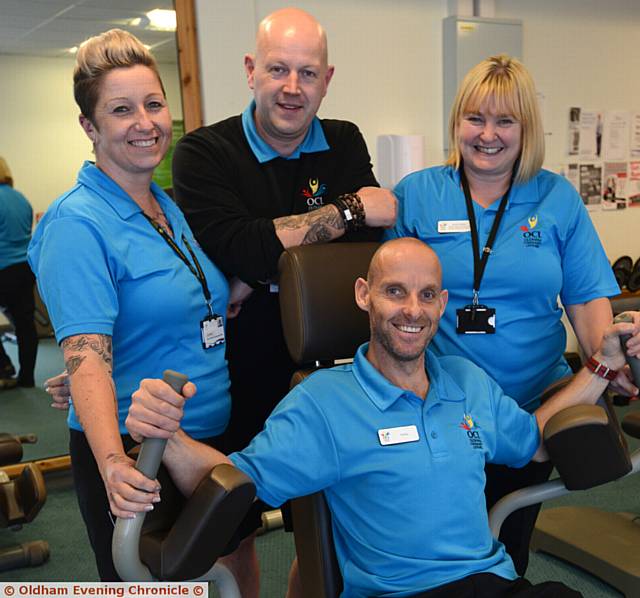 MEMBERS of the Health and Physical Activity Team were last year selected for a Pride in Oldham award. Back, from left, Jo Parry, Jason Bailey, Jackie Hanley. Seated, Patrick Wolstenholme
