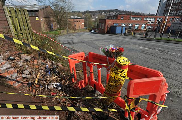 Scene of fatal car crash involving a Porsche on Greenacres Road (near Heywood Street)..