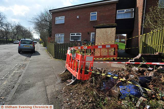 Scene of fatal car crash involving a Porsche on Greenacres Road (near Heywood Street)..