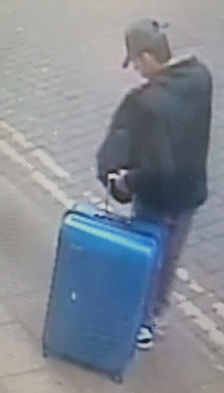 SUITCASE . . . Attacker Abedi with a suitcase