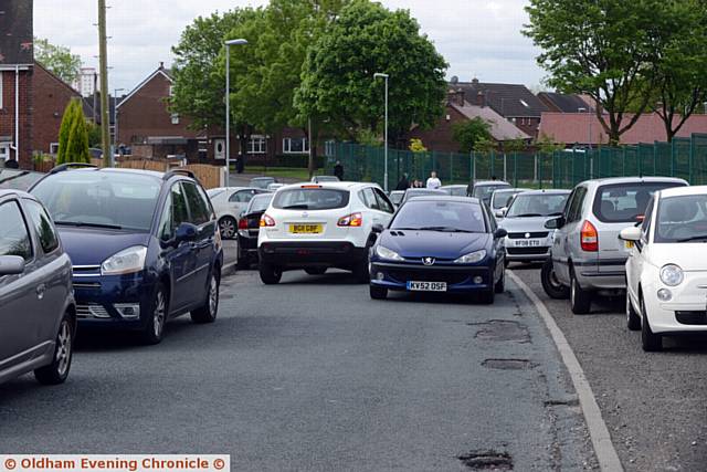 THE traffic chaos outside the school