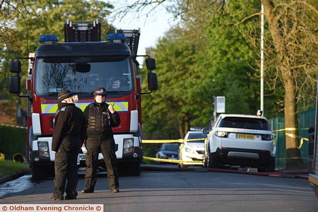 Fire at former Marland Fold School in Fitton Hill..