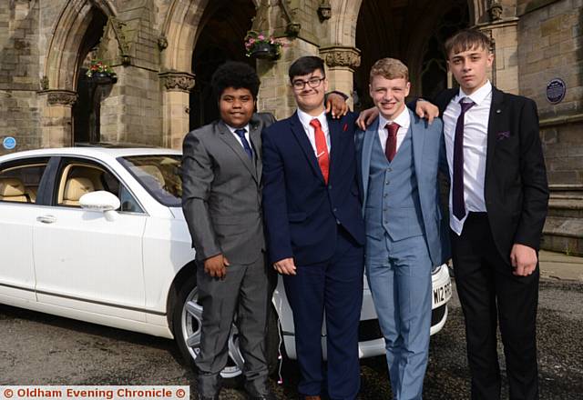 FROM left, Marco Duarte, Daniyal Qayoom, Luke Bamber and Josh Lomas