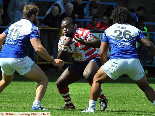 POWERFUL STINT: Prop Sadiq Adebiyi impressed in the second half