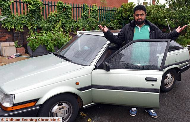 ASIF Lohdi with his car