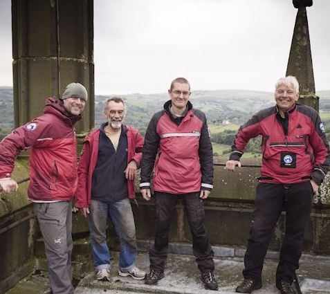 OLDHAM Mountain Rescue Team members Phil Davies, Denzil Broadhurst, Matt Torr and  Mike Porritt      