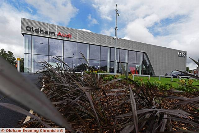 New Audi dealership in Oldham ready for business.