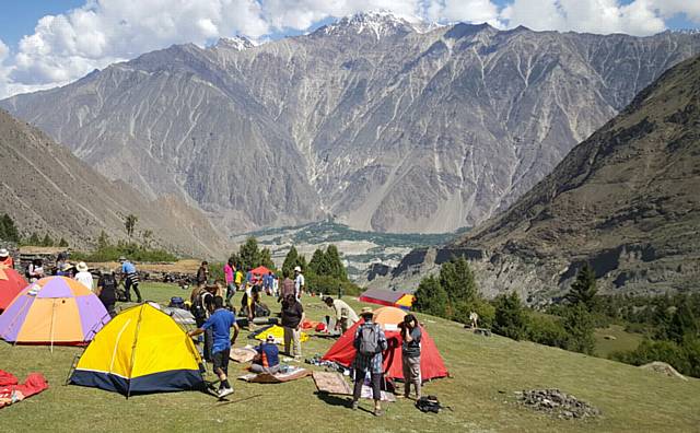 FIRST camp site close to Rakaposhi