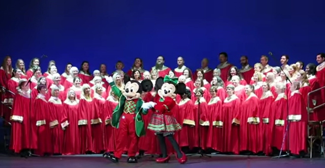 The Chorus UK singers in full voice at Disneyland Paris