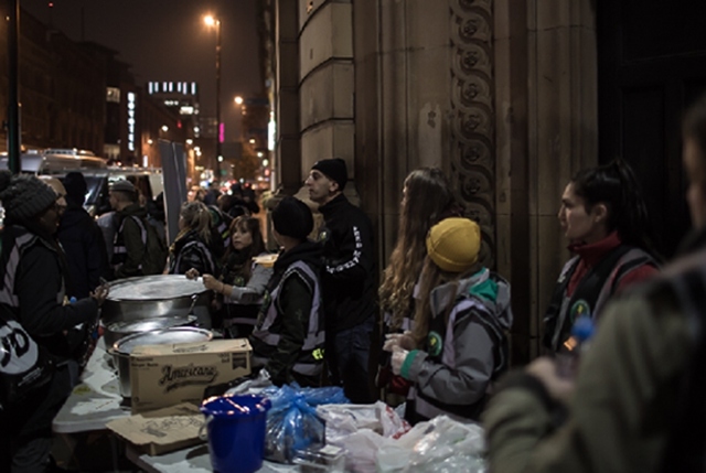 A busy scene at Feedmanchester's anniversary event