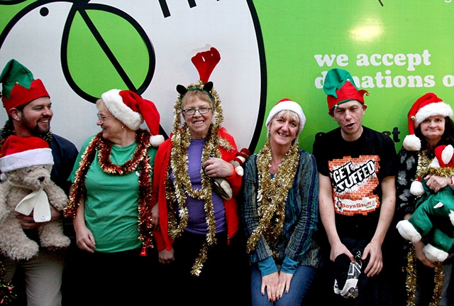 Emmaus Mossley volunteers get into the Christmas spirit