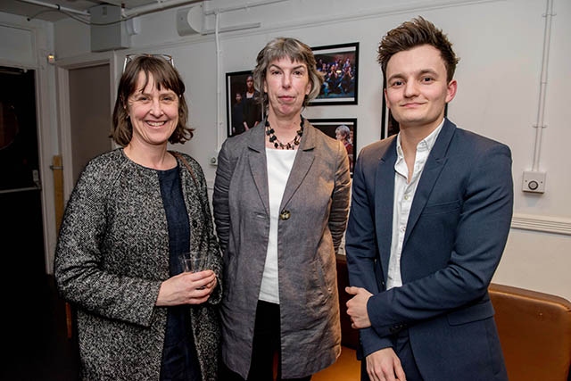 Oldham Coliseum Civic evening. L-R: Imogen Ashby (Arts Council), Mary Caws (Interim Executive Director), Jamie Walsh (Coliseum Marketing Campaigns & Insight Officer).

Picture by Darren Robinson