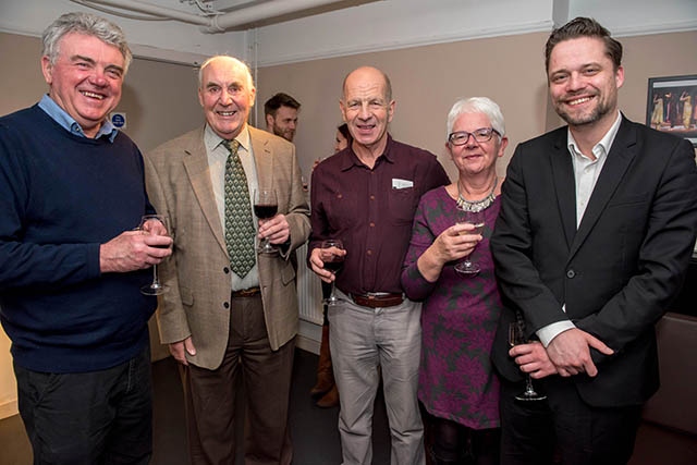 Oldham Coliseum Civic evening. L-R: Steve Lowe (The Stoller Charitable Trust), David Bellis (Chair, Innovative Technologies), Ed Stacey, Lynne Stacey, John Edwards (Lead Capital Fundraiser, Oldham Coliseum Theatre).

Picture by Darren Robinson