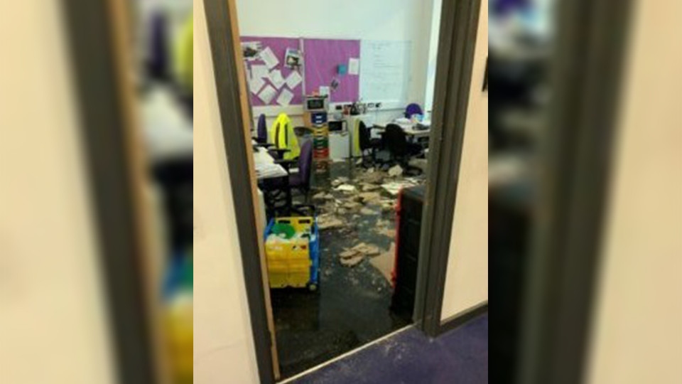 Oldham high school flood Blessed John Henry Newman RC College