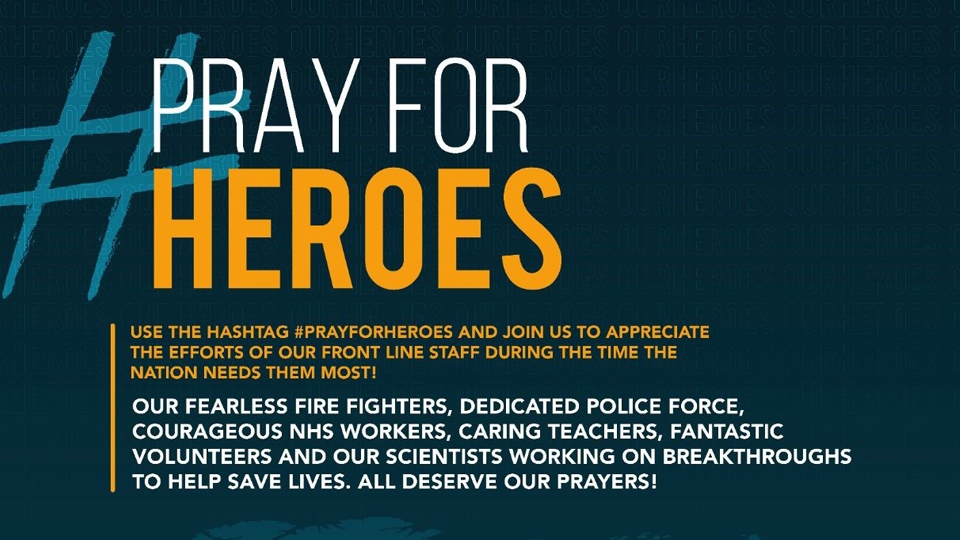 Pray For Heroes on Thursday 16 April